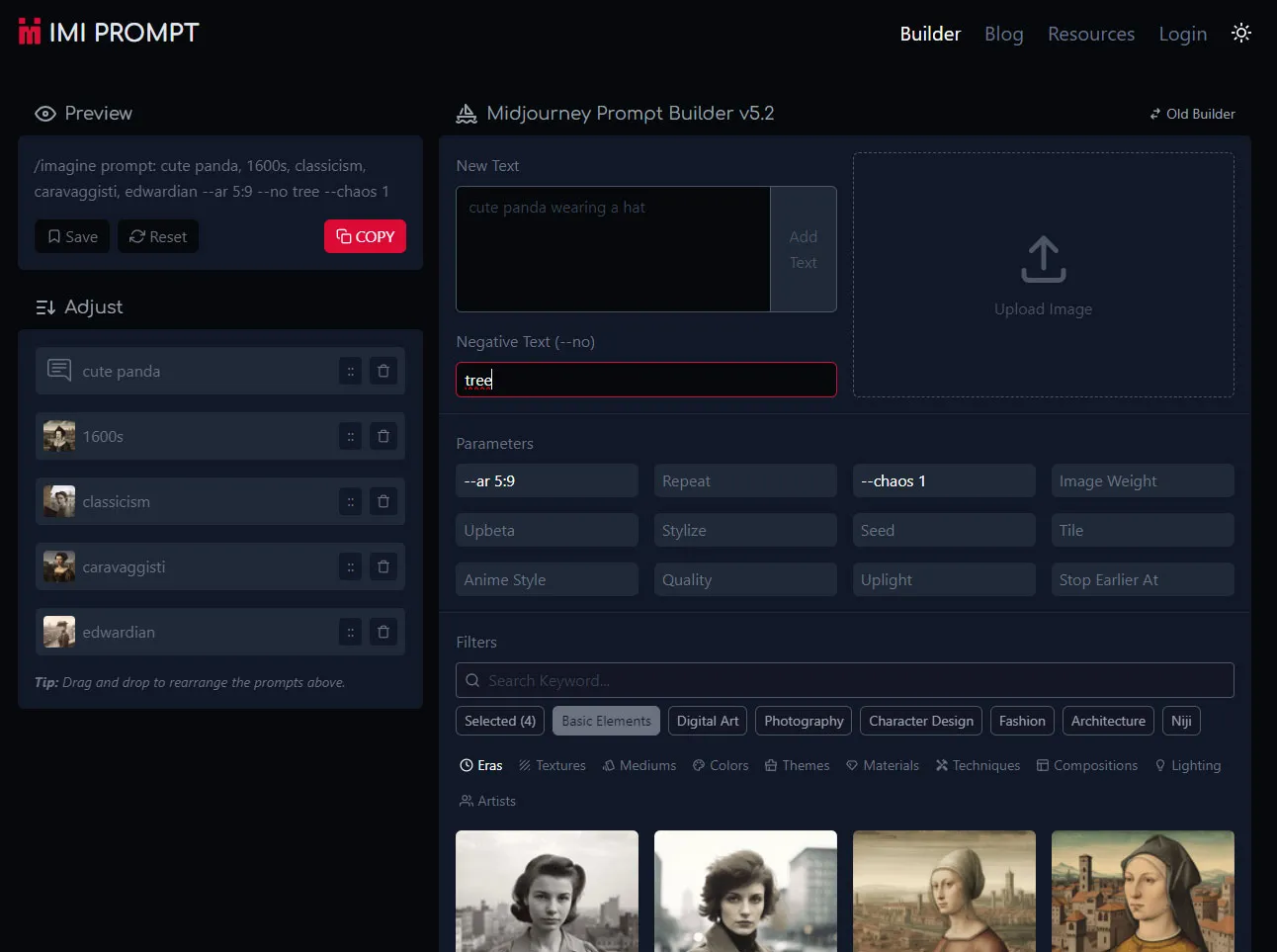 IMI PROMPT Midjourney Generator