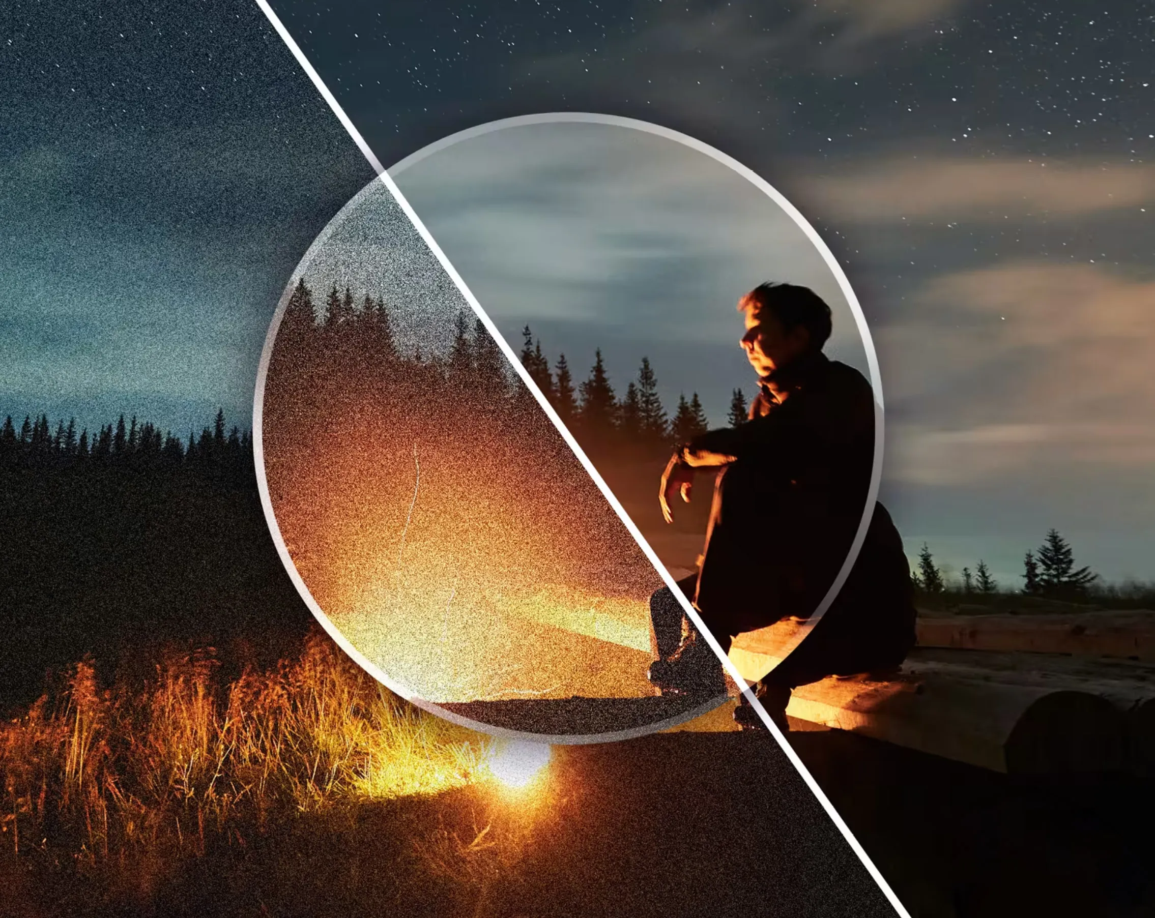 Удалить шум в Camera Raw