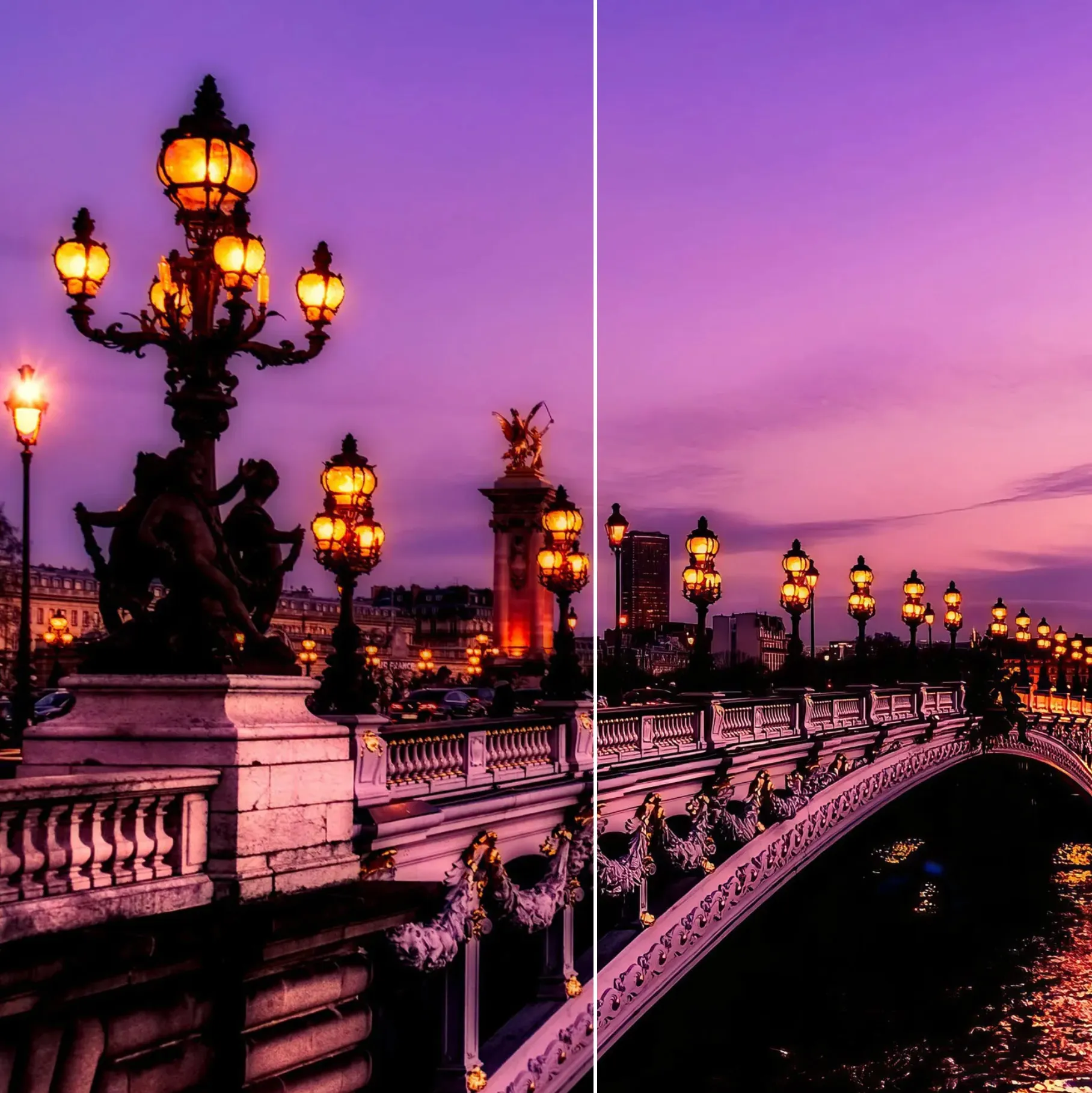 Eine verschwommene Brücke mit Photo AI nachgeschärft