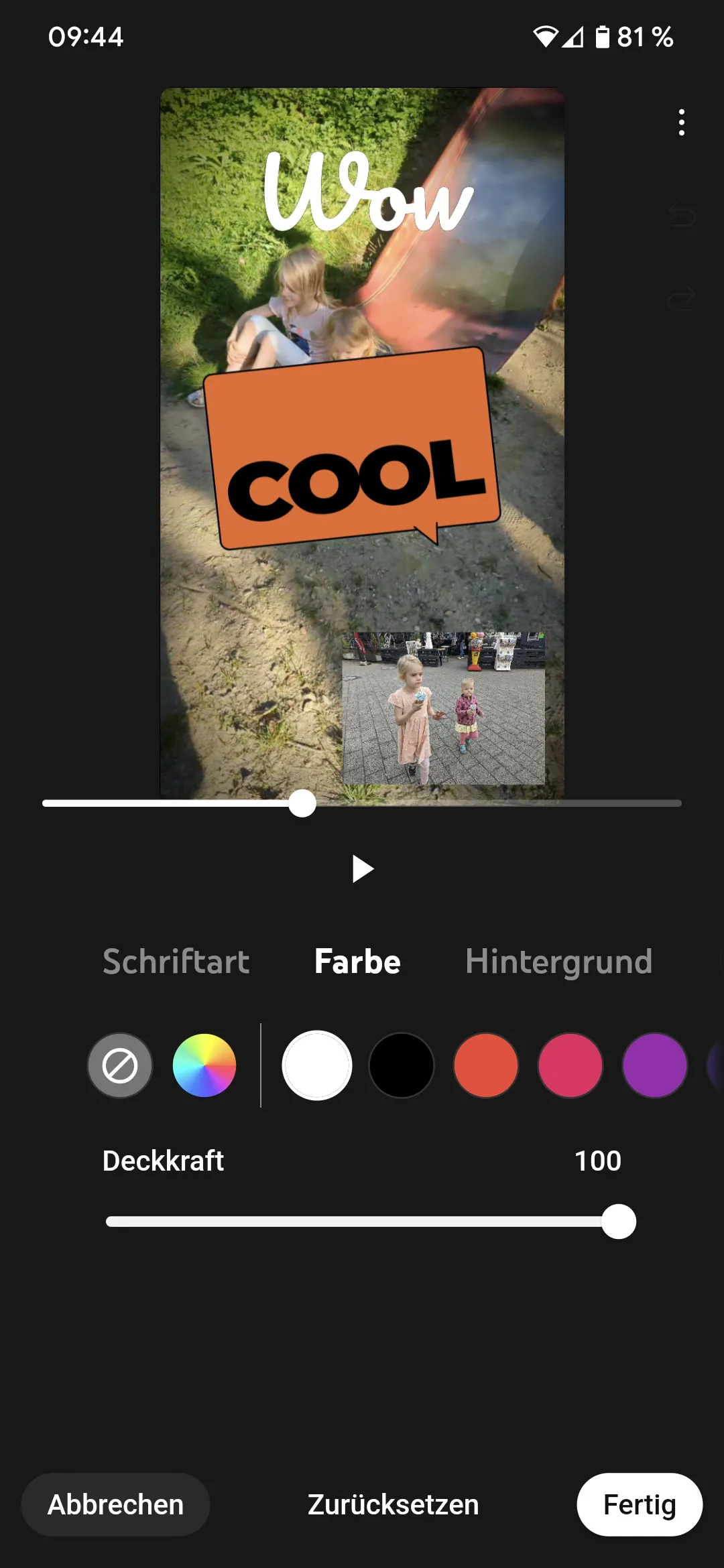 YouTube-Shorts in der App Create bearbeiten