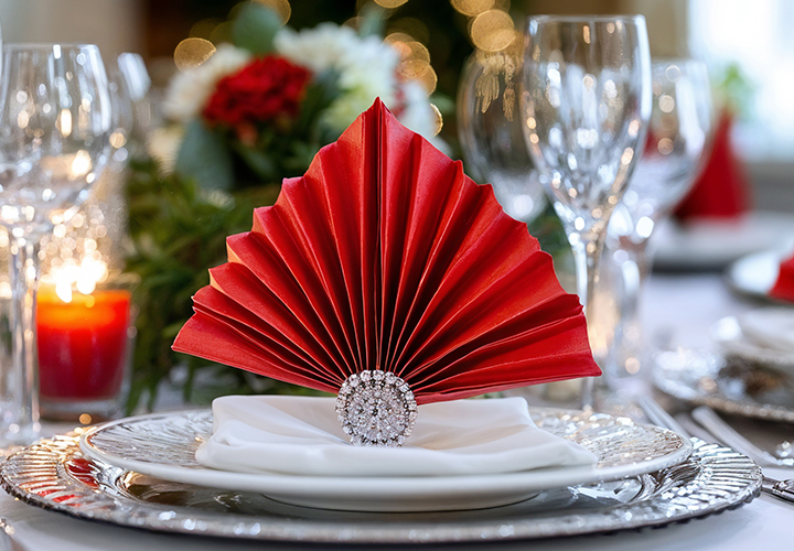 Folding napkins for the wedding: Our top 4 tutorials with video