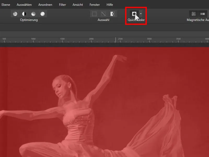 Affinity Photo-Tutorial: QuickMaske aktivieren