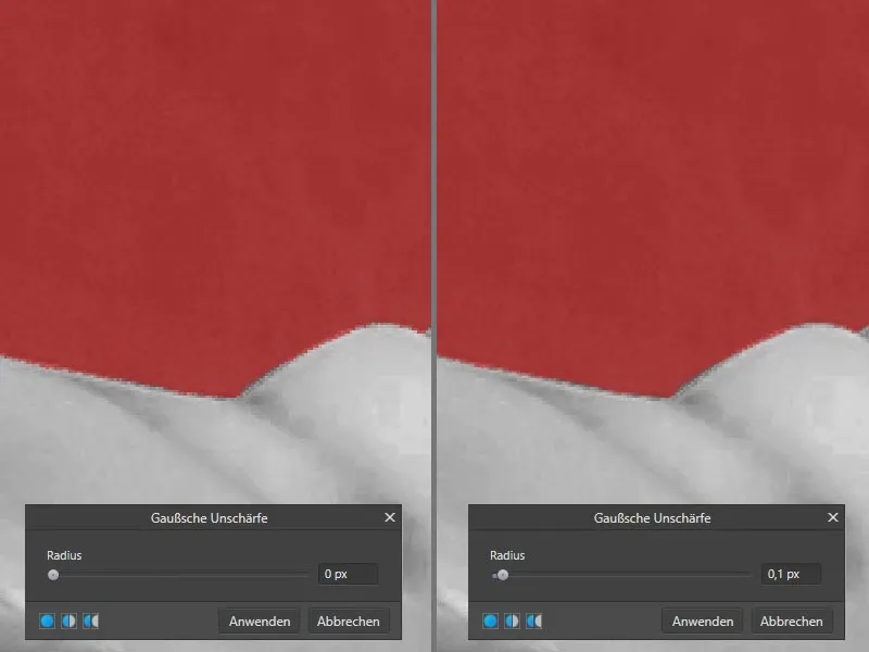 Affinity Photo: Weichere Kanten mit der Gaußschen Unschärfe