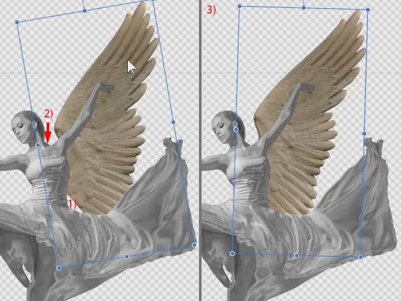 Affinity Photo: Kanatların meleğe uyumu