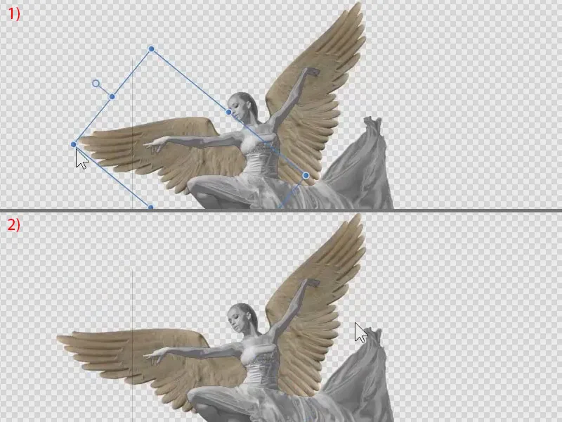 Affinity Photo: Kanat ayarlanması meleğe