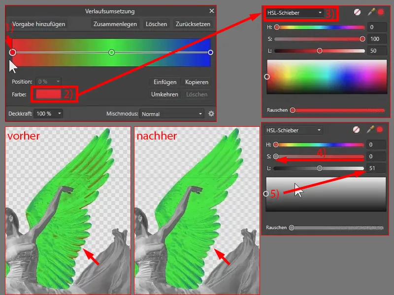 Affinity Photo: Affinity Photo: Metalleffekt vorbereiten mittels einer Verlaufsumsetzung