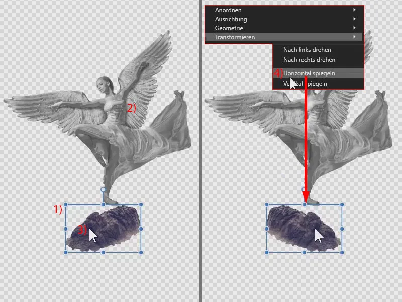 Обучающий урок по Affinity Photo: преобразуем новый фон, чтобы он соответствовал изображению.