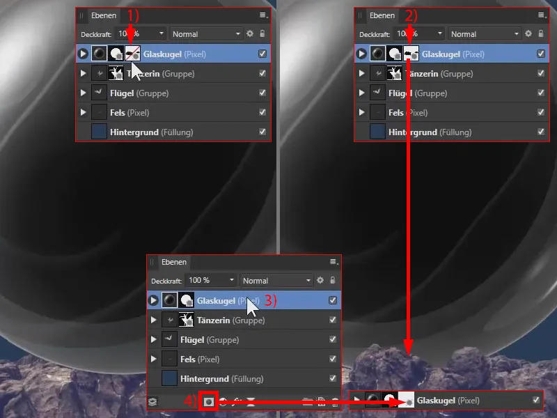 Affinity Photo-Tutorial: Hintergrund und Vordergrund aneinander anpassen