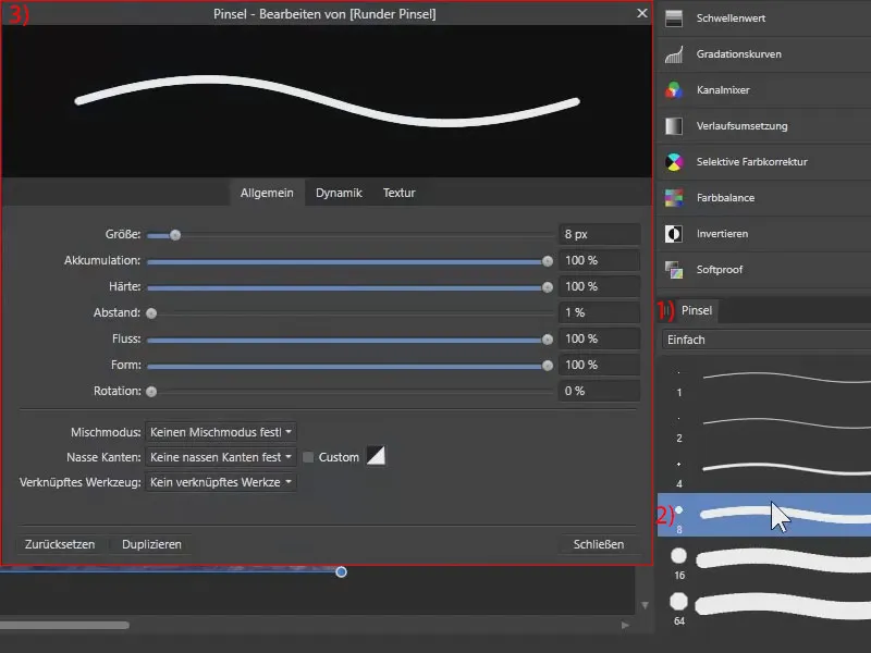 Affinity Photo õpetus: Pintsli seaded