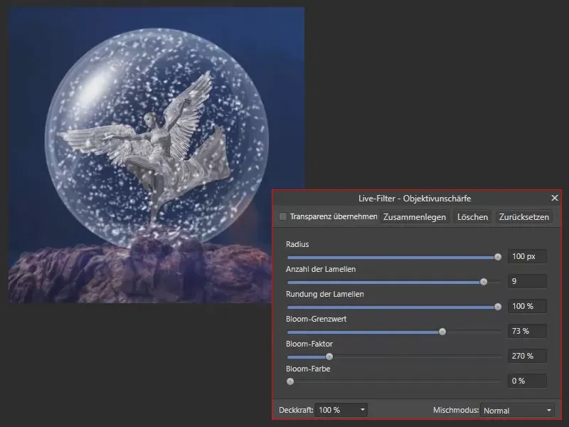 Affinity Photo õpetus: Tausta objekti udutuse seaded