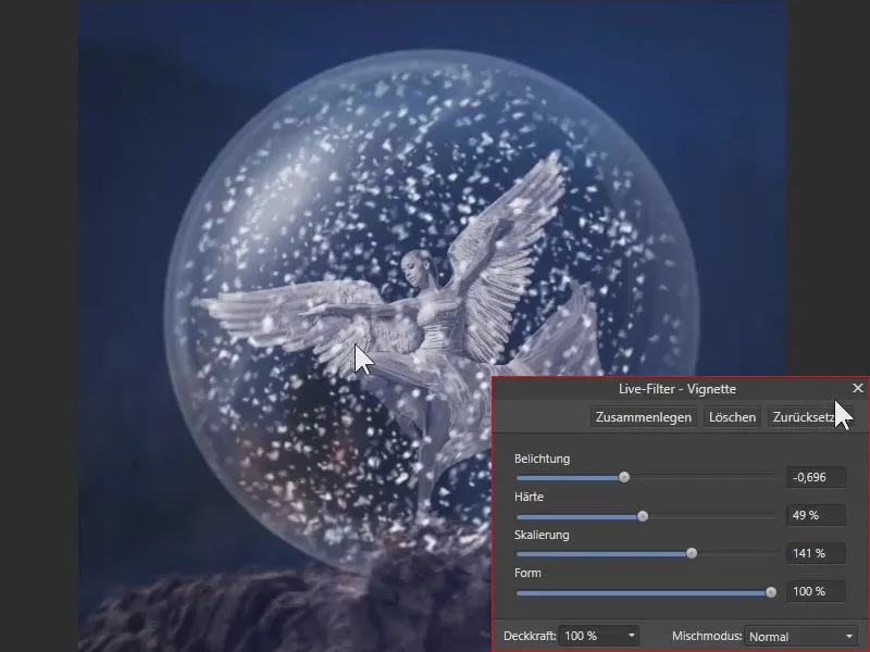 Affinity Photo õpetus: Vignetiga seadistused