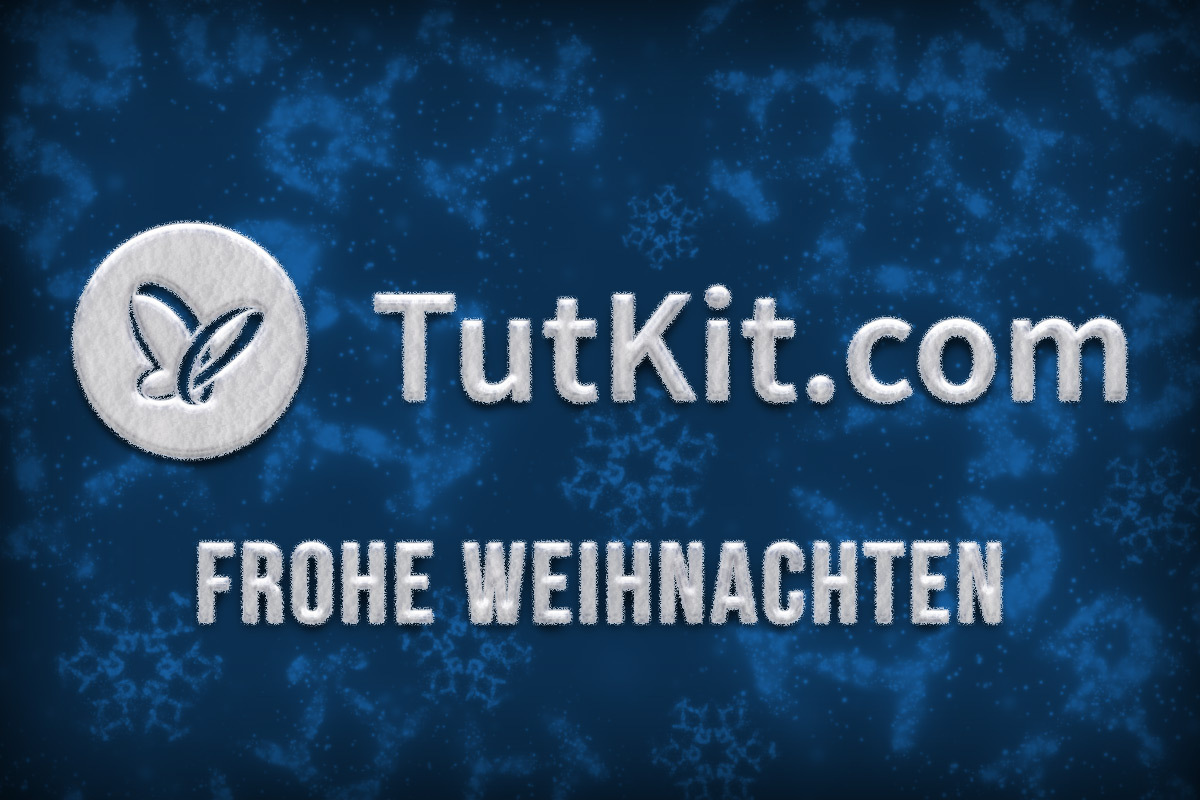Logo von TutKit.com in weißem Schnee