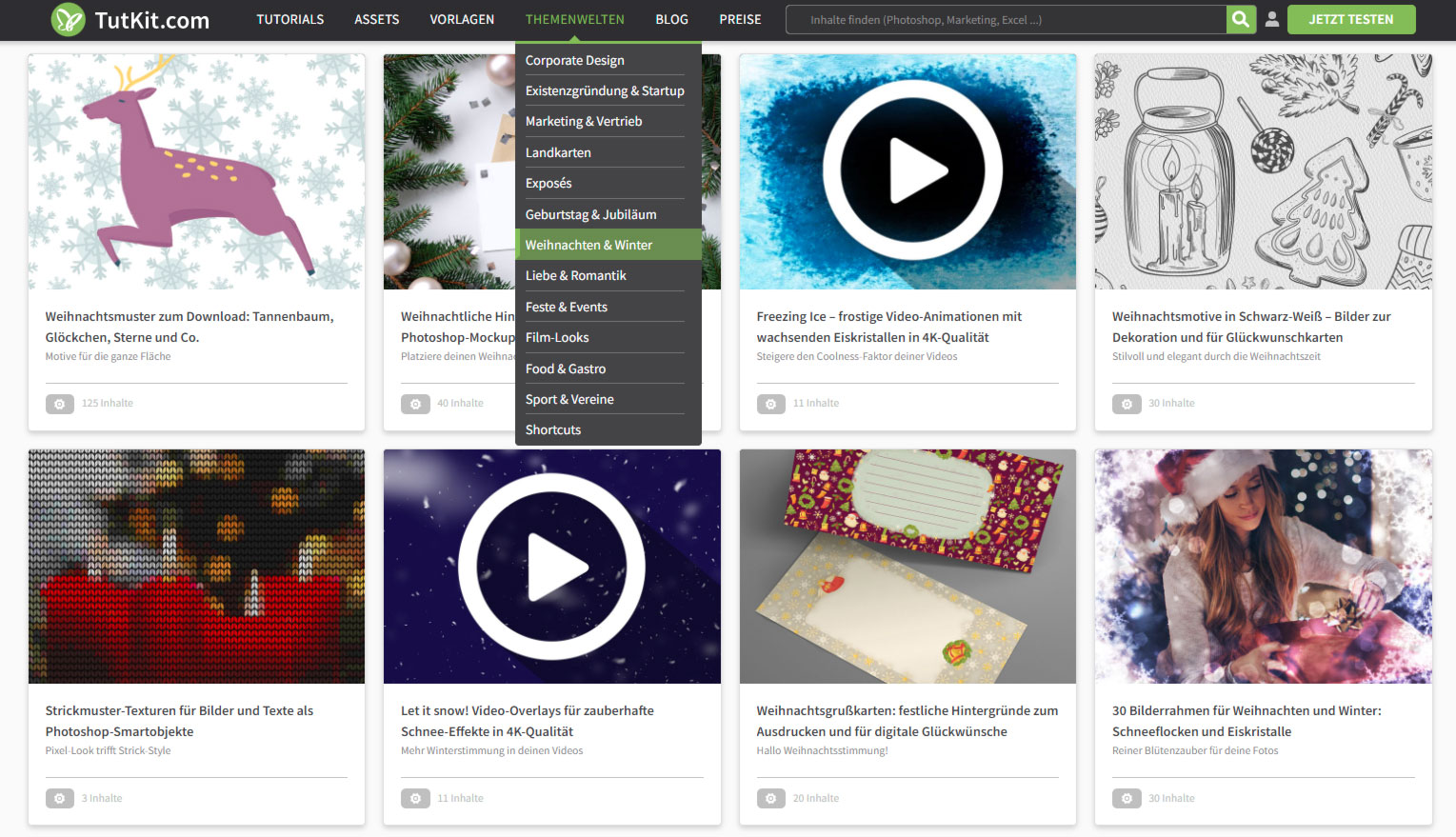 Klick dich gleich zur Themenwelt Weihnachten und Winter – so gestaltest du Weihnachten noch leichter! Themenwelt Weihnachten und Winter auf TutKit.com