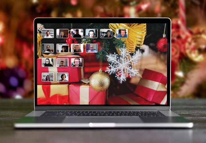 Rock die virtuelle Weihnachtsfeier:  8 Ideen und Spiele für mehr Spaß am Screen