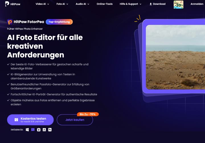 [2025 Detaillierte Anleitung] Alte Fotos mit HitPaw FotorPea restaurieren：KI bringt Sie zurück in die alten Zeiten