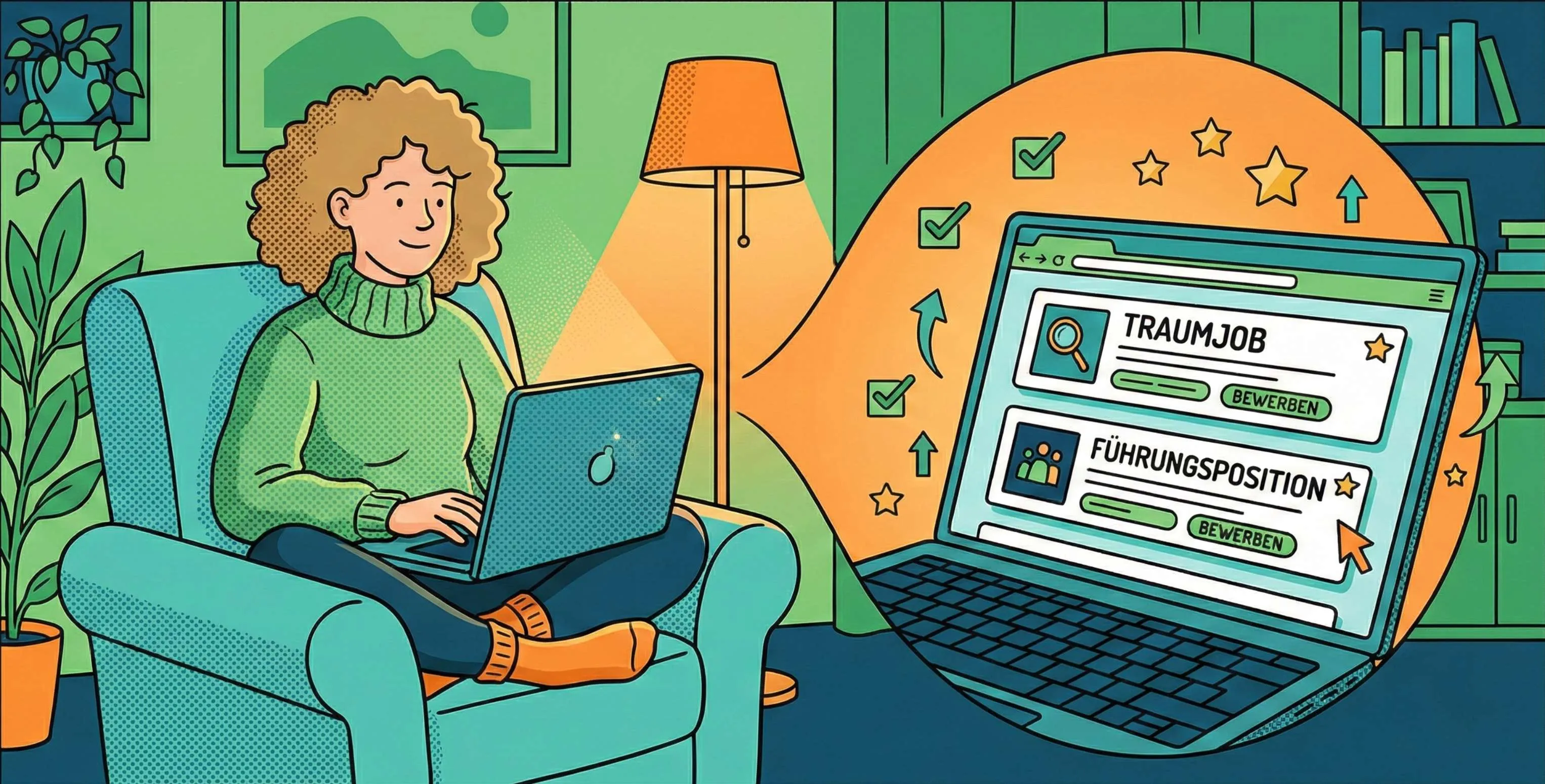 Selbststaendigkeit aufgeben jobsuche laptop