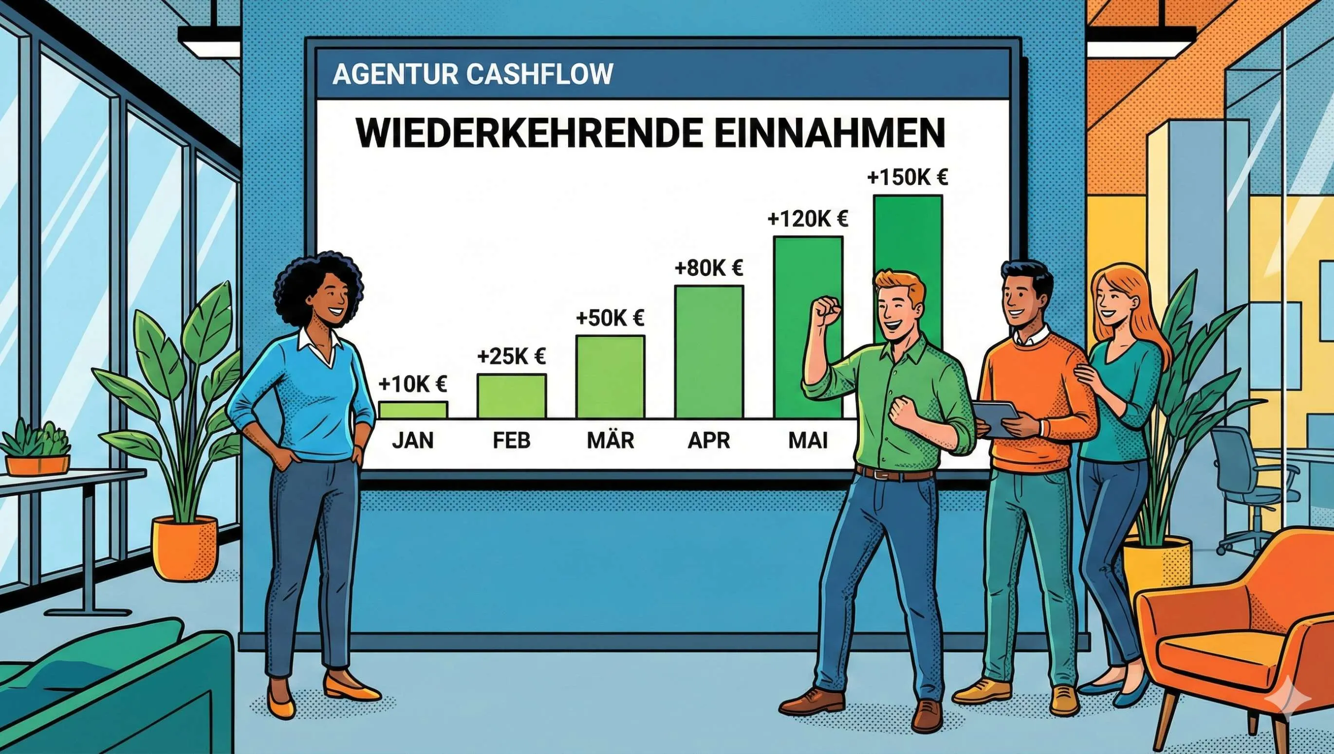 Cashflow agentur dashboard retainer beitragsbild