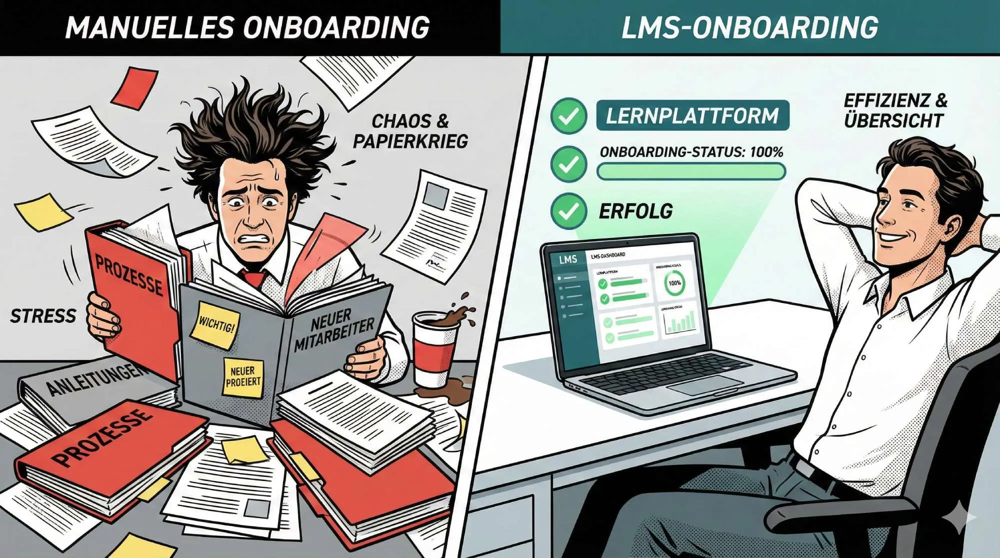 Lms onboarding vorher nachher