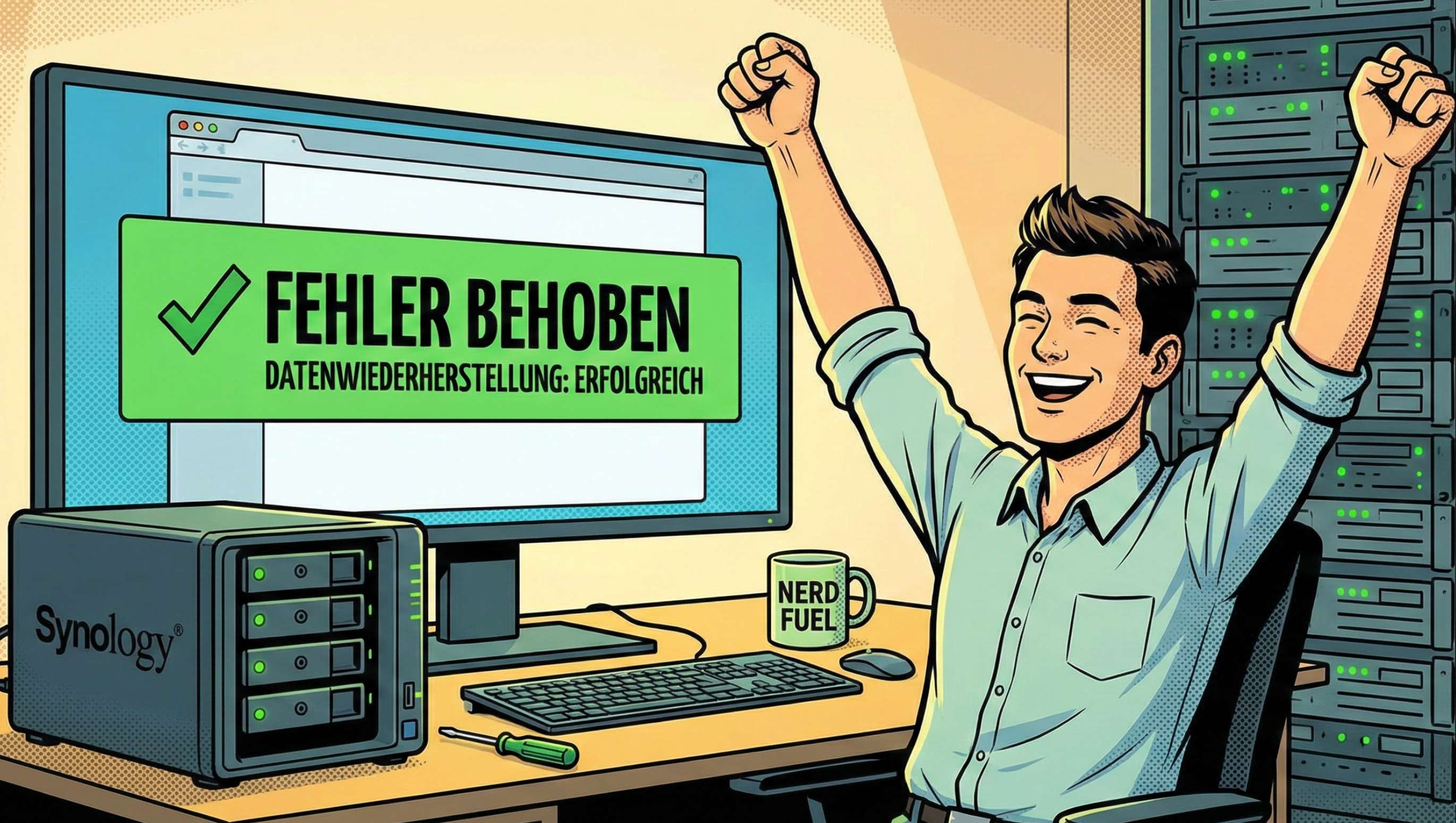 Synology hybrid raid datenwiederherstellung beitragsbild