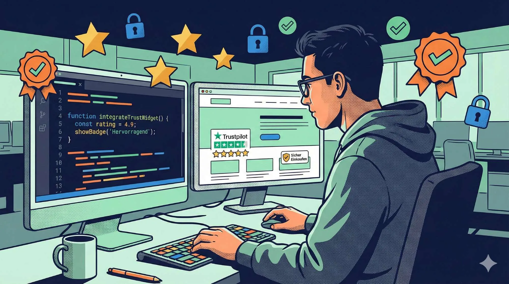 Social proof webentwickler widgets