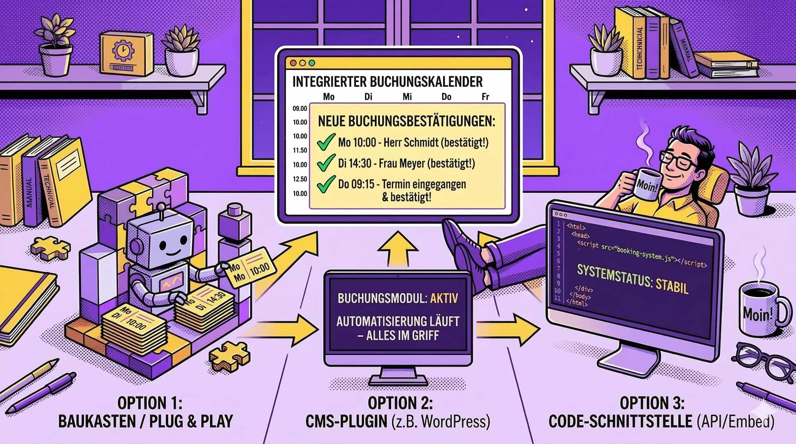 Buchungssystem website automatisierung