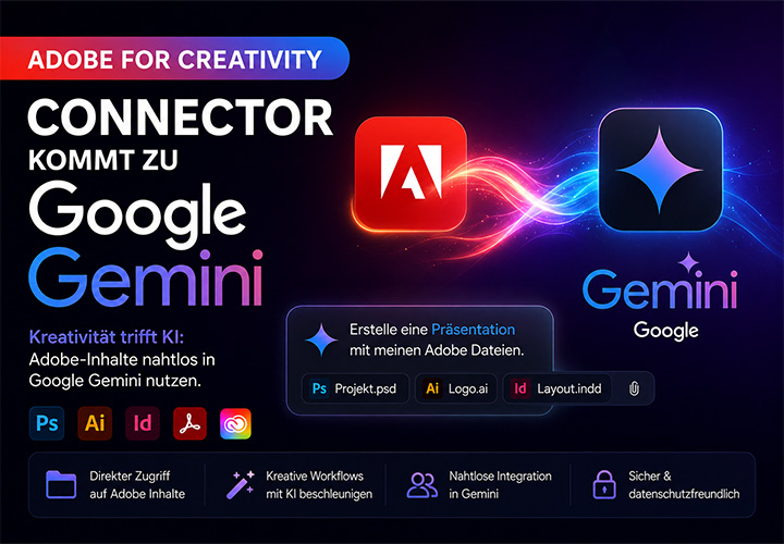 Adobe for Creativity Connector kommt bald zu Google Gemini