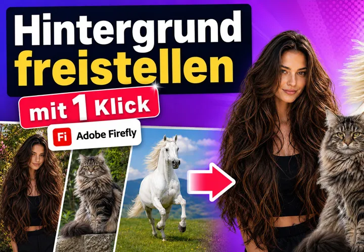 Hintergrund von Bildern freistellen mit einem Klick durch Adobe Firefly
