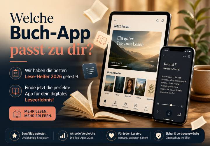 Buch-Apps im Vergleich: Die besten Helfer 2026