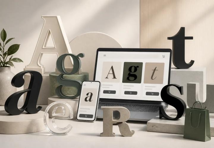 Die beliebtesten Fonts im E-Commerce 2026