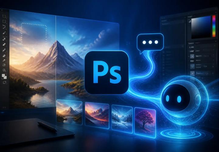 Photoshop 27.9 Beta mit AI Assistant erfüllt Freitext-Wünsche