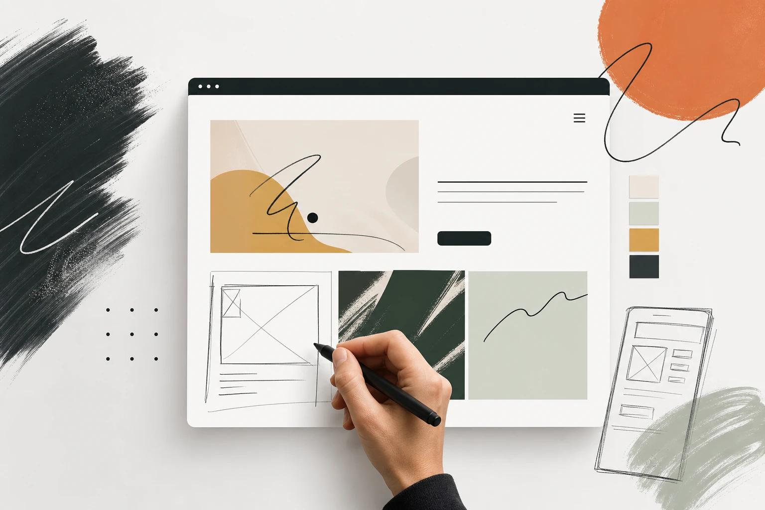Web-Design Trends 2026: Handgezeichnete Akzente statt AI-Perfektion