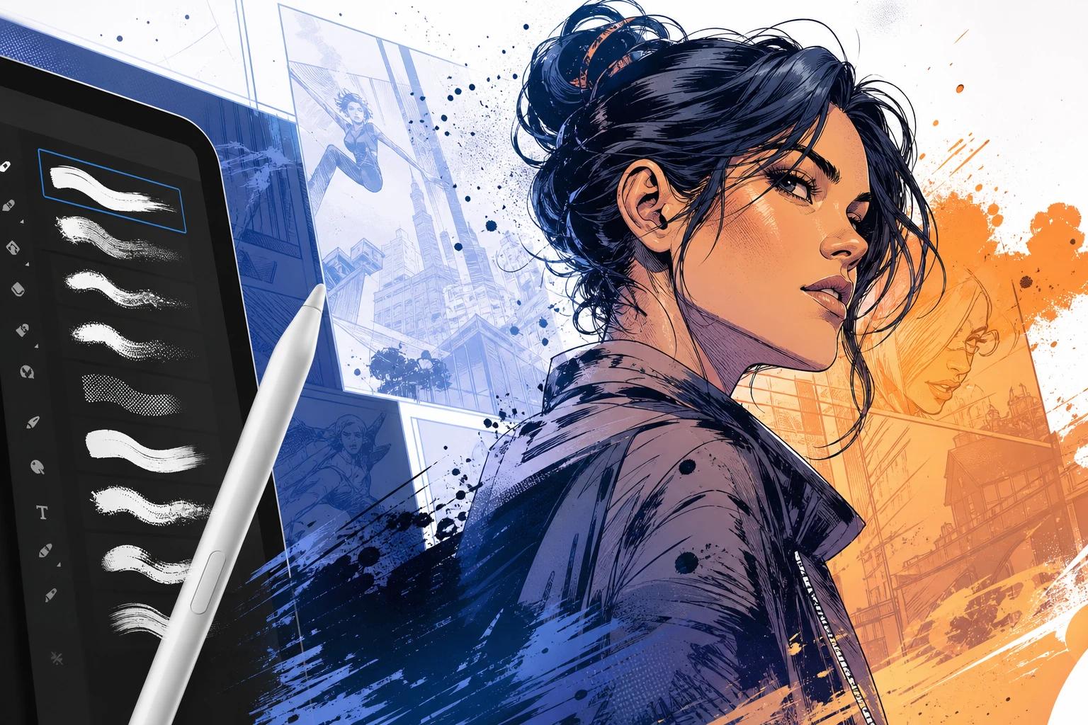 Adobe Fresco erhält neue Pinselbibliothek für Comic-Illustrationen