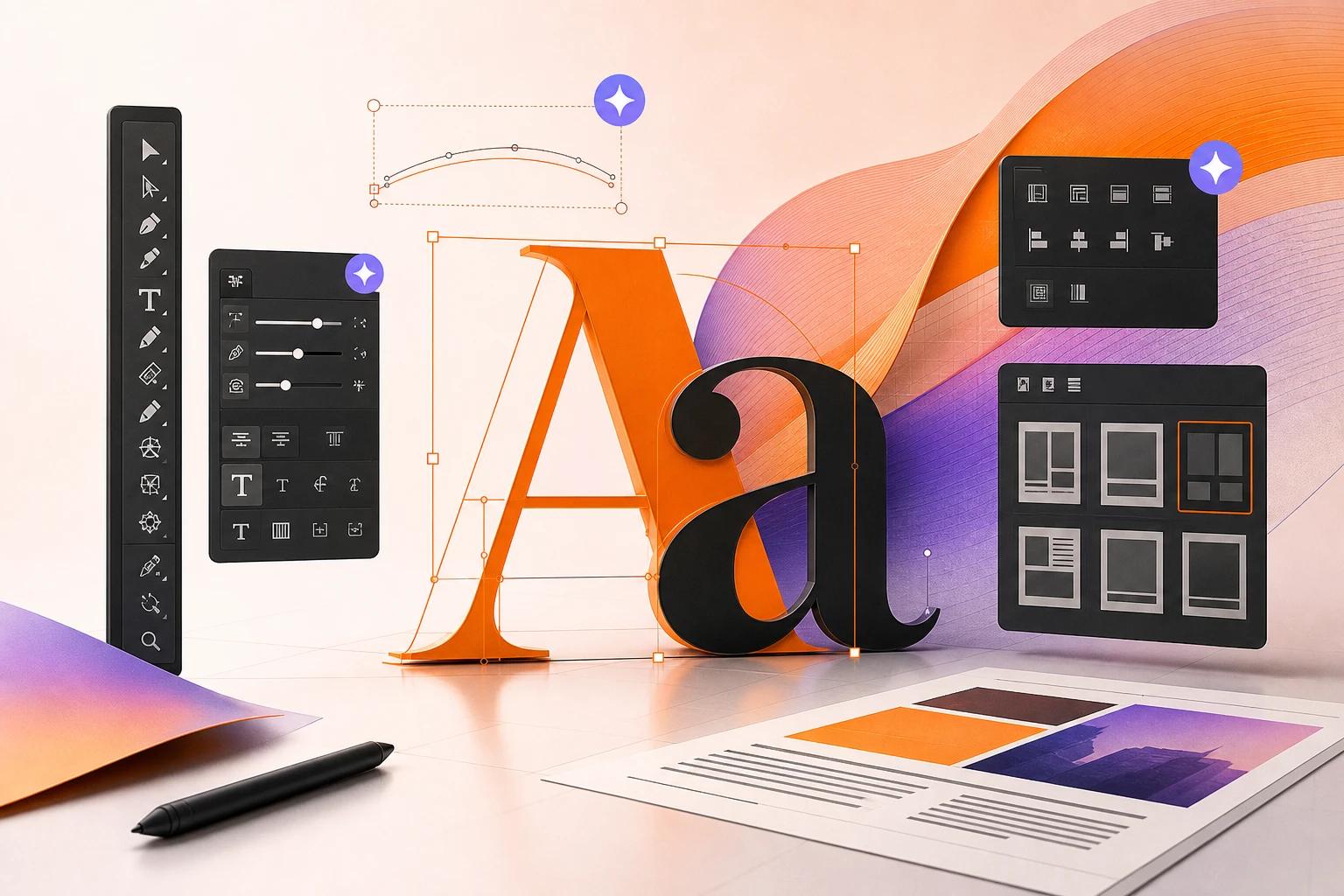Illustrator erhält KI-gestützte Typografie-Features und neue Layout-Kontrollen