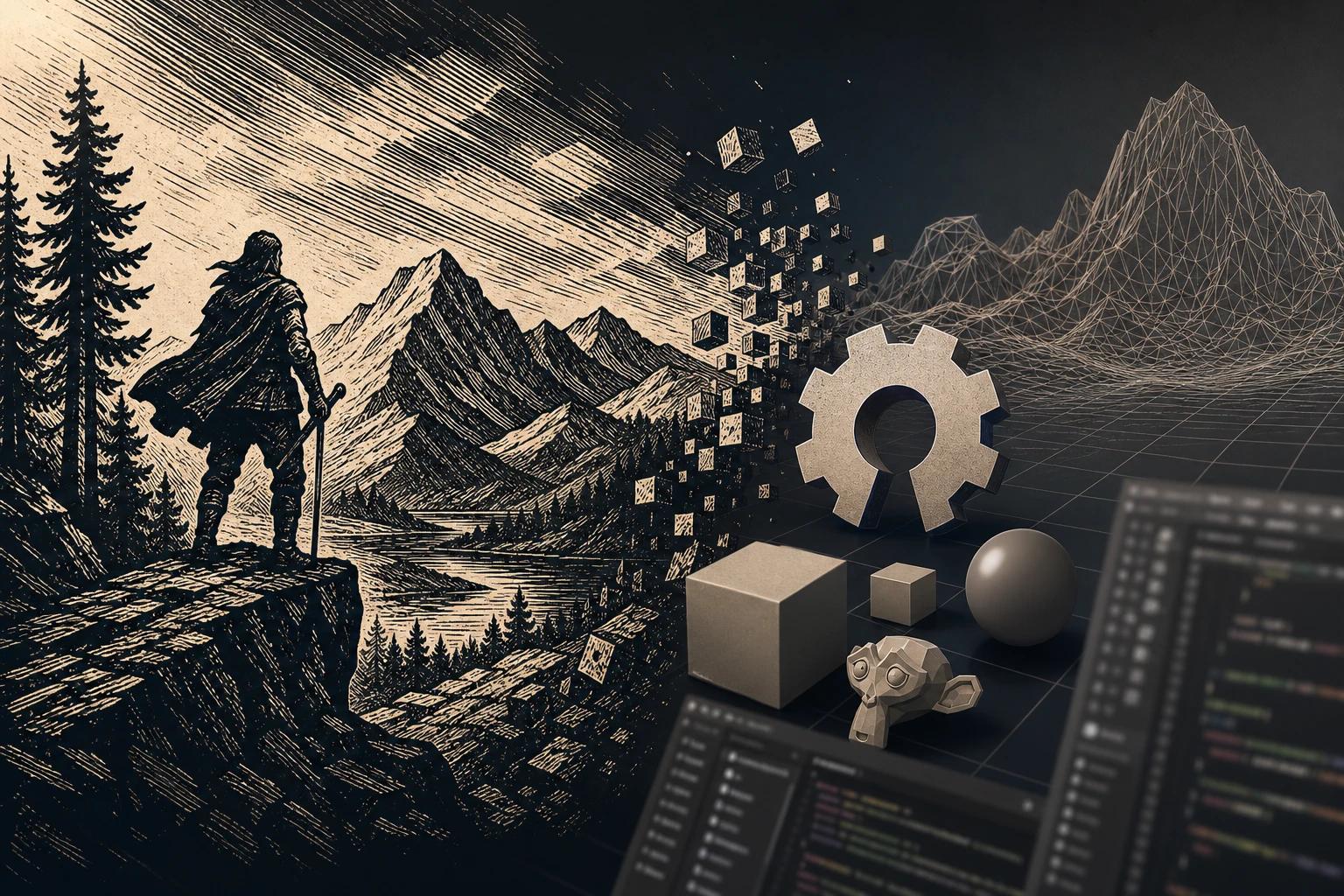 Woodcut-Ästhetik trifft Open-Source Engine: Ein Indie-Projekt im Fokus