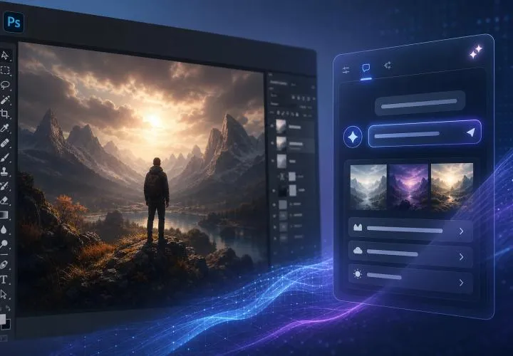Photoshop bekommt eine optionale AI-Oberfläche zum Prompt-Editing