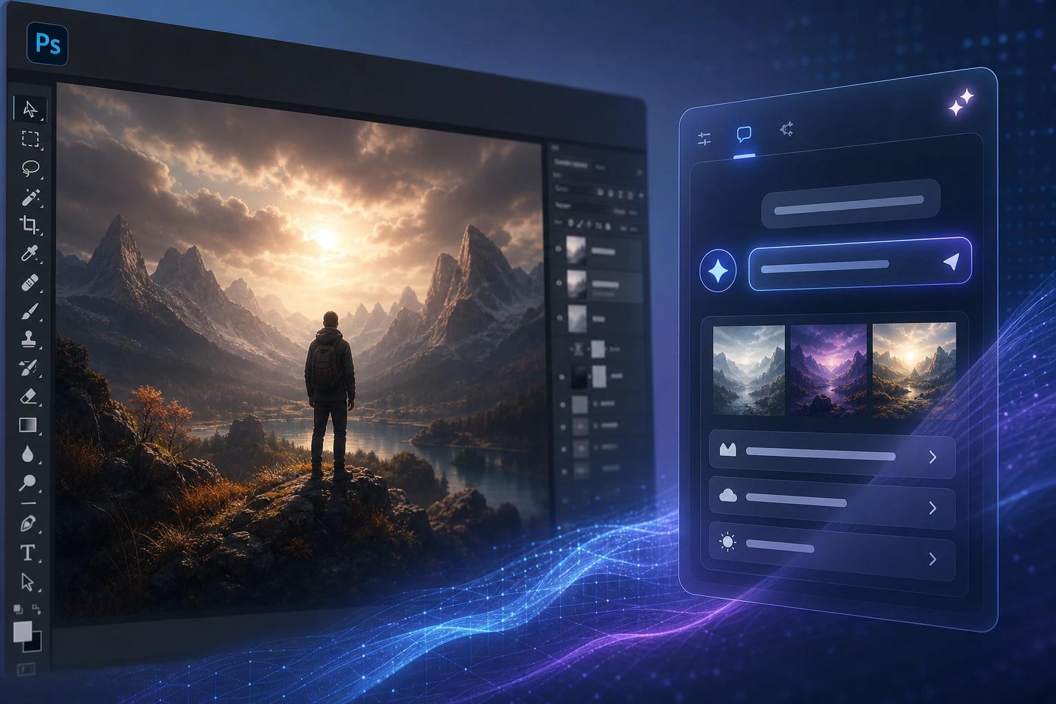 Photoshop bekommt eine optionale AI-Oberfläche zum Prompt-Editing