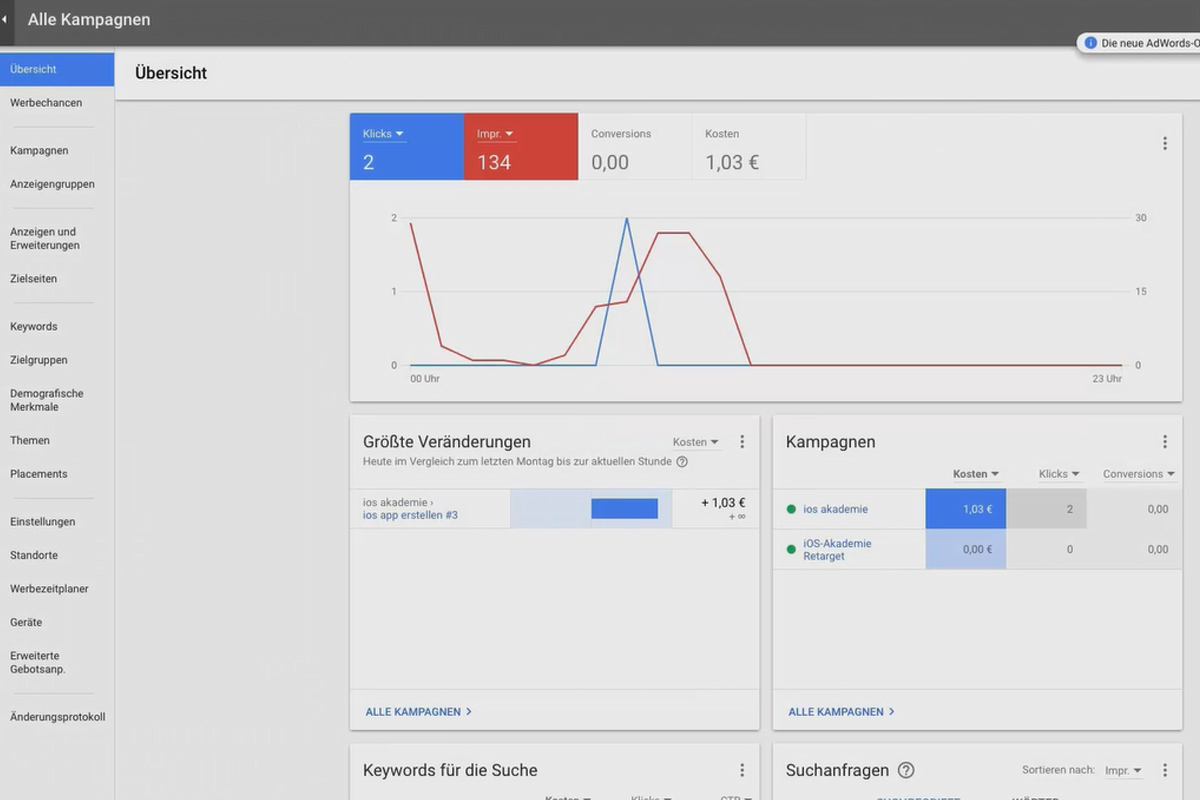 Acquisition de clients via Facebook et Google AdWords : 8.10 Le nouveau AdWords