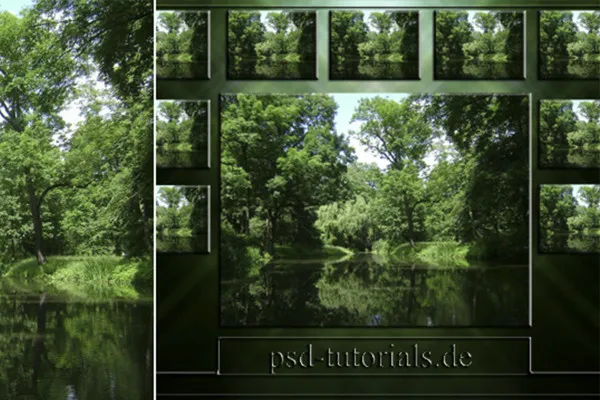 Acțiune Photoshop: Colaj de imagini cu introducere de text