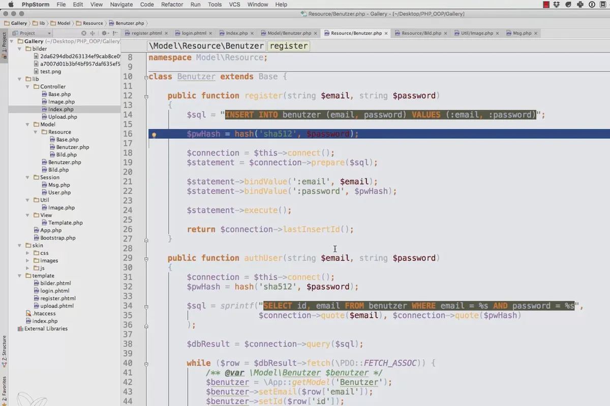 Objektorientert webprogrammering med PHP - 9.23 Løsningsforslag #4