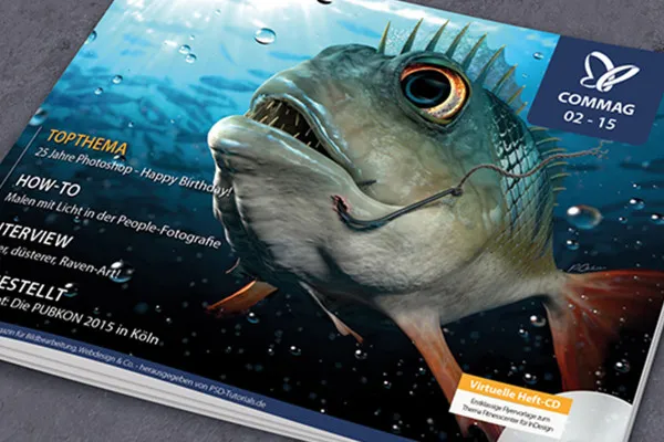 Template mockup Photoshop untuk sampul buku A4 dalam format landscape 2