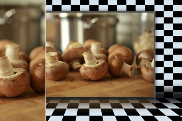 Photoshop-handling: Rutete bakgrunn
