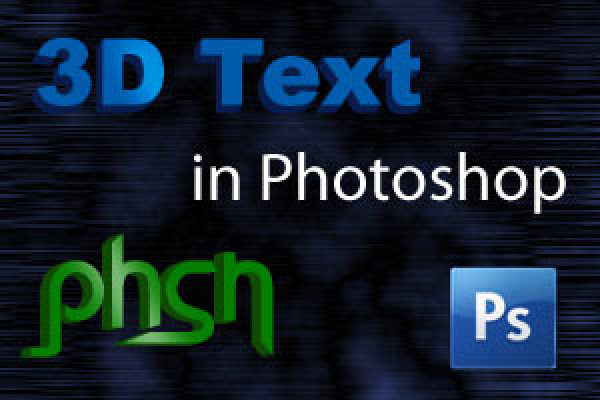 Generera 3D-text och 3D-logotyper i Photoshop.