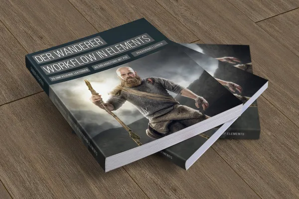 Photoshop-Mockup-Vorlage für ein Buch – Version 2