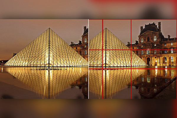 Photoshop-åtgärd: Mall Gyllene snittet