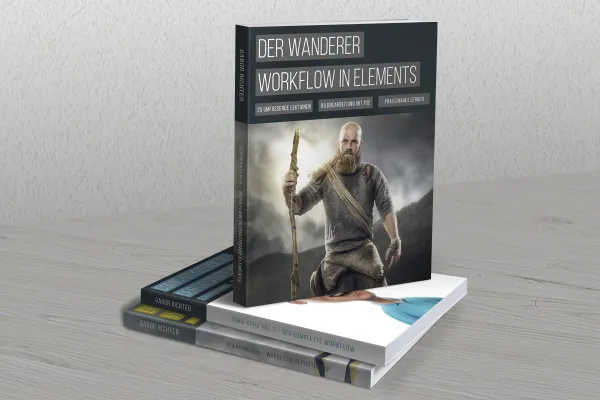 Template mock-up Photoshop untuk tiga buku - Versi 1