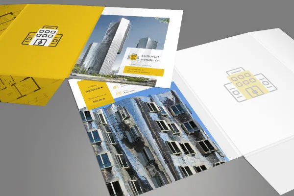 Templat mockup Photoshop untuk folder ukuran A4 vertikal - Versi 2