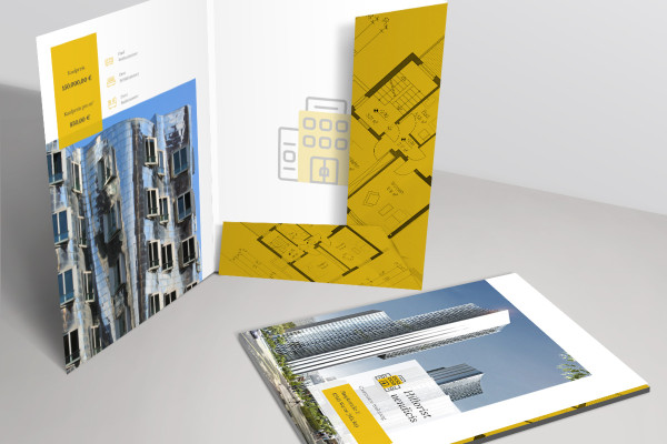 Plantilla de Photoshop para una carpeta DIN A4 en formato vertical - versión 3