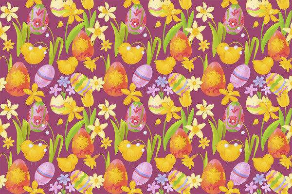 Modèles pour Pâques : Motifs de fleurs