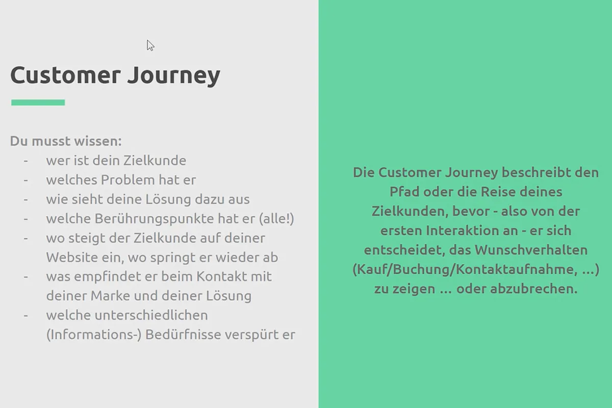 User Experience & Customer Journey: 03 | Sich der Customer Journey bewusst werden