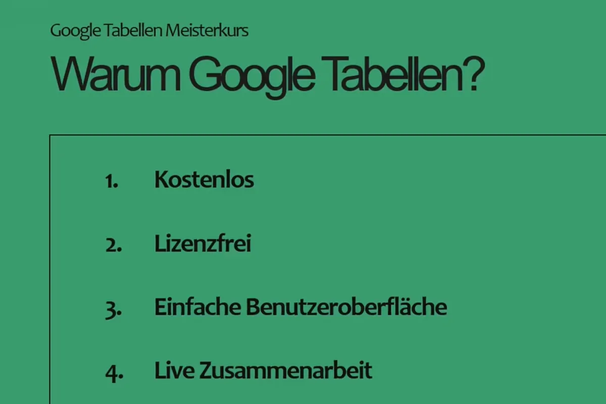 Google 스프레드시트 튜토리얼: 2.1 Google 스프레드시트를 사용하는 이유?